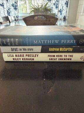 Biographies, all fantastic. Matthew Perry, Andrew McCarthy and Lisa Marie